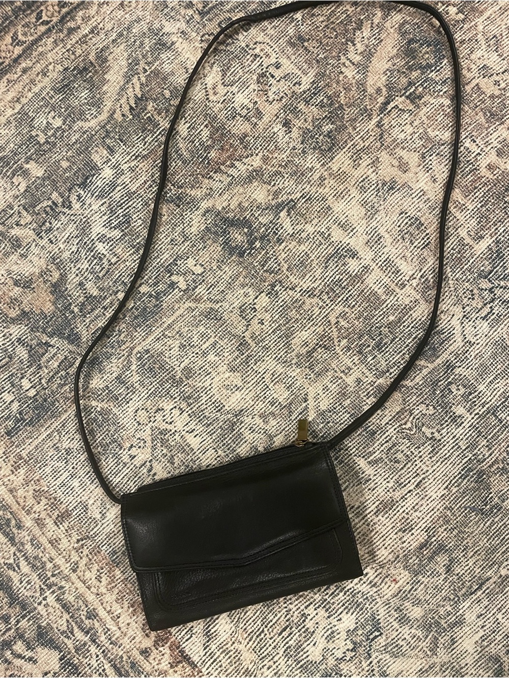 Vintage Genuine Leather Fossil Crossbody Wallet Purse